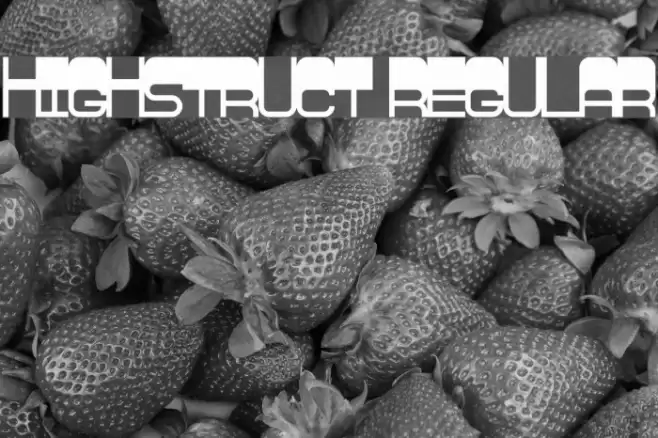 Highstruct Regular Font examples
