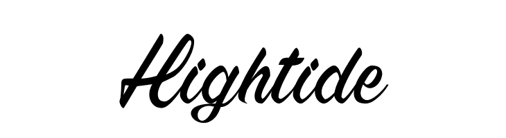 Hightide  免费字体下载