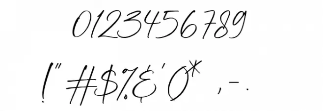 Hightlight Font OTHER CHARS