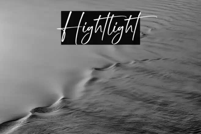 Hightlight Font examples