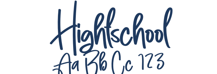 Hightschool Font Preview