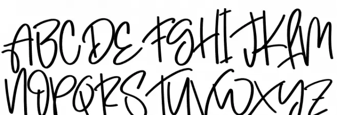 Hightschool Polices MAJUSCULES