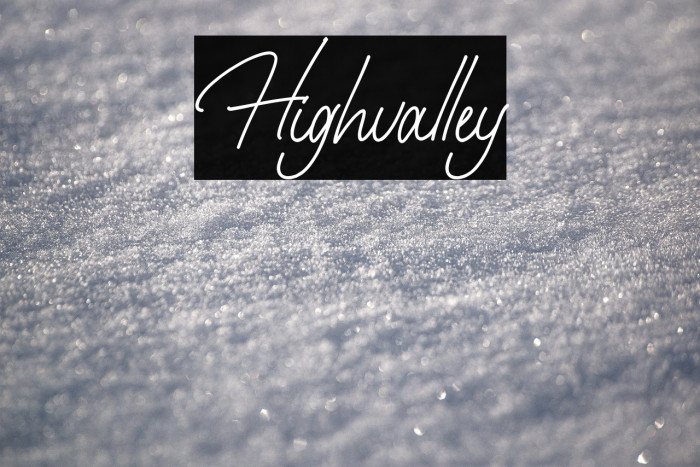 Highvalley Example 1