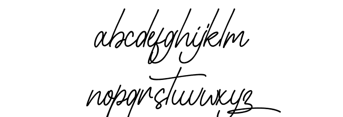 Highvalley Font LOWERCASE