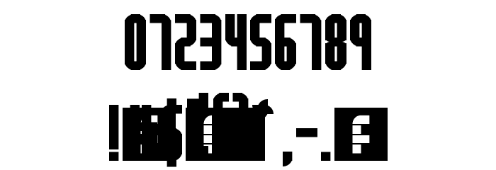 Highway Block Sans Regular Font OTHER CHARS