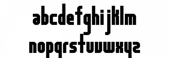 Highway Block Sans Regular 字体 小写