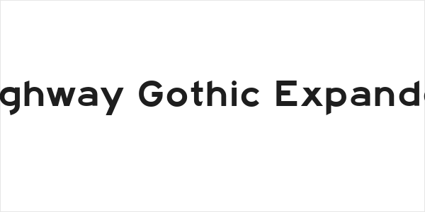 Highway Gothic Expanded Logo