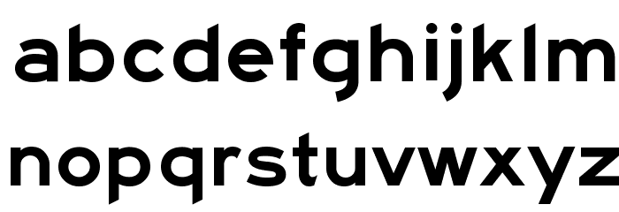 Highway Gothic Expanded Font LOWERCASE