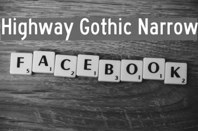 Highway Gothic Narrow Font examples