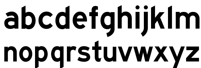 Highway Gothic Wide Font LOWERCASE