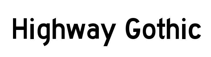 Highway Gothic  لخطوط تنزيل