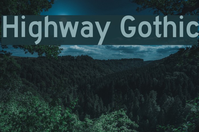 clearview font vs highway gothic font