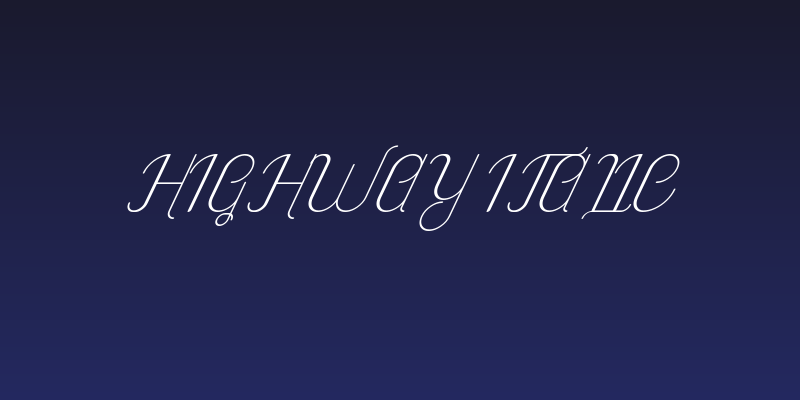 Highway Italic Social Header