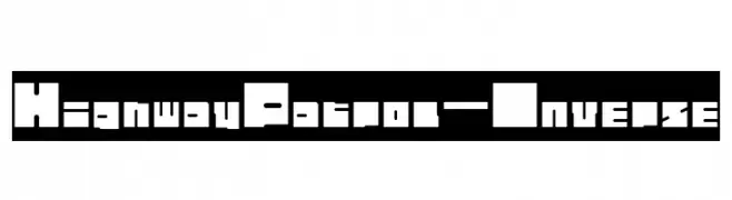 Highway Patrol-Inverse  Descarca Fonturi Gratis