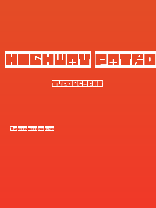 Highway Patrol-Inverse Poster