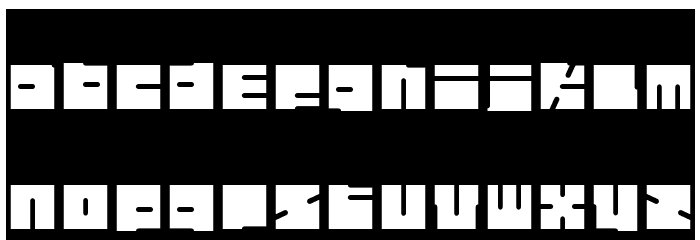 Highway Patrol-Inverse Font LOWERCASE
