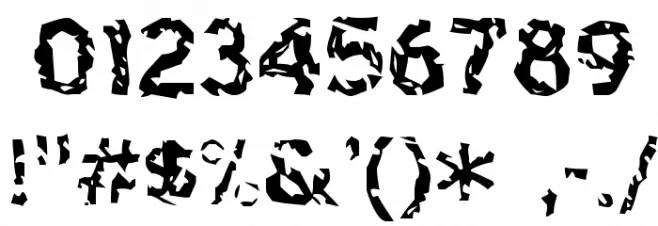 Highway to Heck フォント その他の文字