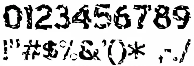 Highway to Heck Font OTHER CHARS