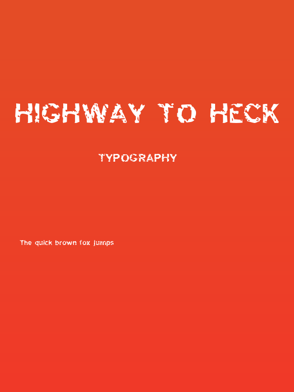 Highway to Heck Poster
