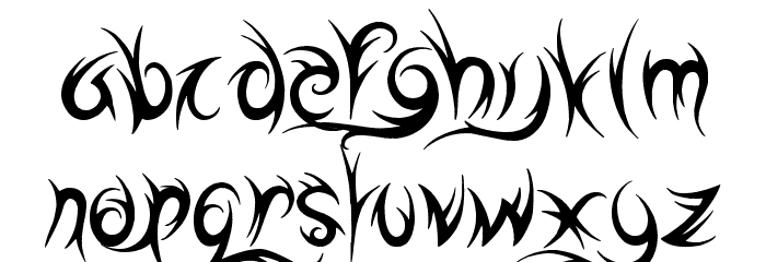 Highway to Hell Font LOWERCASE