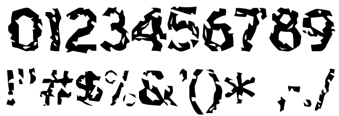 HighwaytoHeck-Regular Font OTHER CHARS