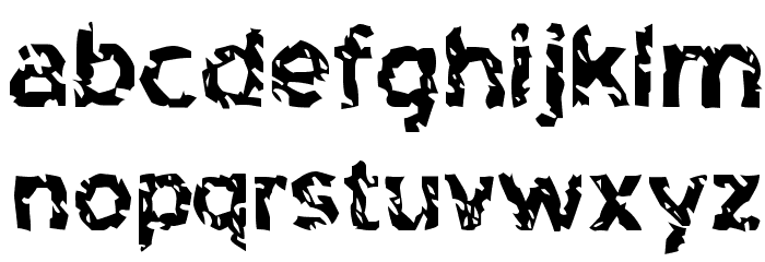 HighwaytoHeck-Regular Font LOWERCASE
