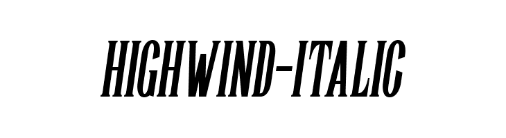 Highwind-Italic  नि: शुल्क फ़ॉन्ट्स डाउनलोड