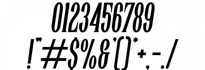 Highwind-Italic Font OTHER CHARS