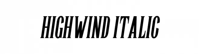 Highwind Italic  Fuentes Gratis Descargar