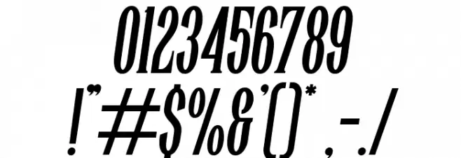 Highwind Italic Font OTHER CHARS