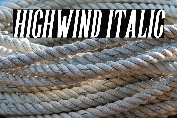 Highwind Italic Example 2