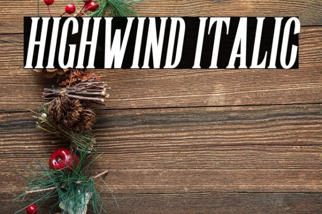 Highwind Italic Example 3
