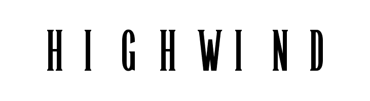 Highwind  नि: शुल्क फ़ॉन्ट्स डाउनलोड