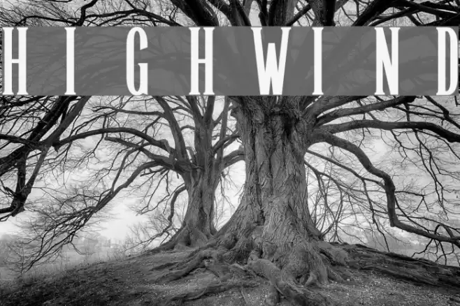 Highwind Font examples