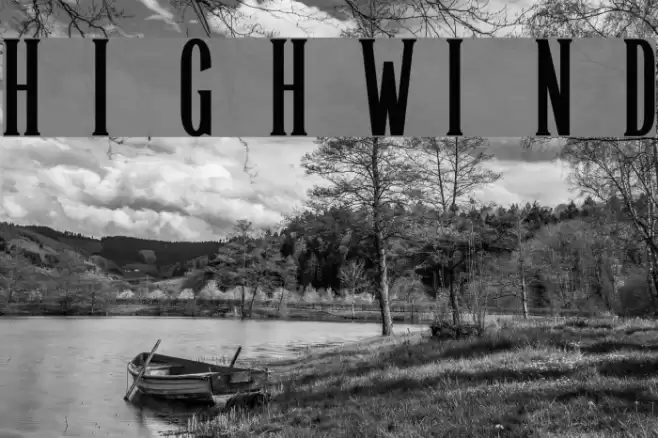 Highwind Font examples