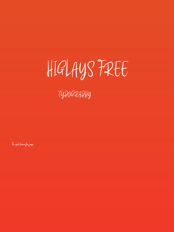 Higlays FREE Poster