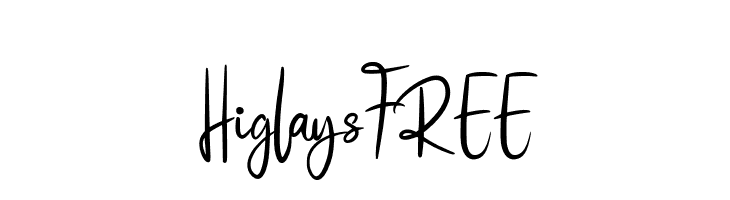 HiglaysFREE  Скачать бесплатные шрифты