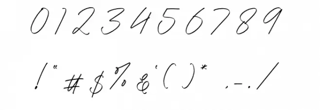 Higthesta Font Alte caractere