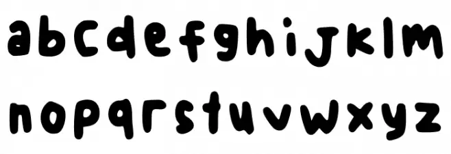 Hii Regular フォント 小文字