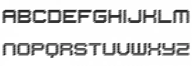 Hijack Regular Schriftart Groß