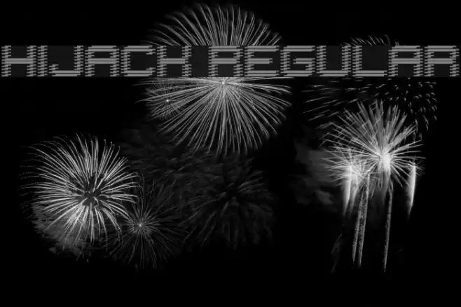 Hijack Regular Font examples