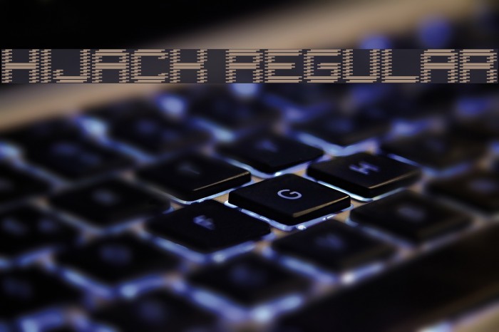 Hijack Regular Font - FFonts.net