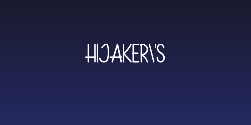 Hijaker's Social Header