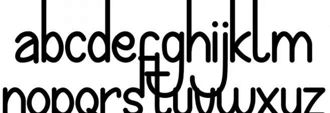 Hijaker's फ़ॉन्ट लोअरकेस