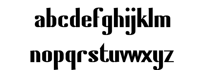Hijinx Normal Font LOWERCASE