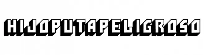 HijoPutaPeligroso  Frei Schriftart Herunterladen