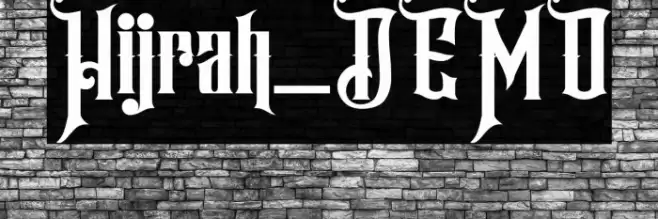 Hijrah_DEMO Font examples