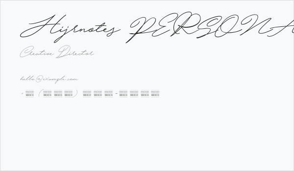 Hijrnotes PERSONAL USE ONLY Business Card