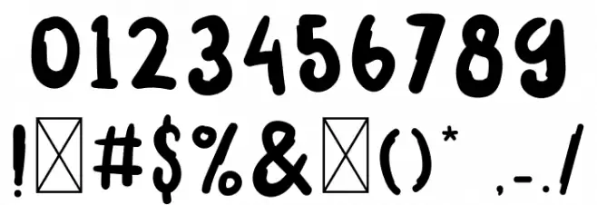 Hikata Font OTHER CHARS