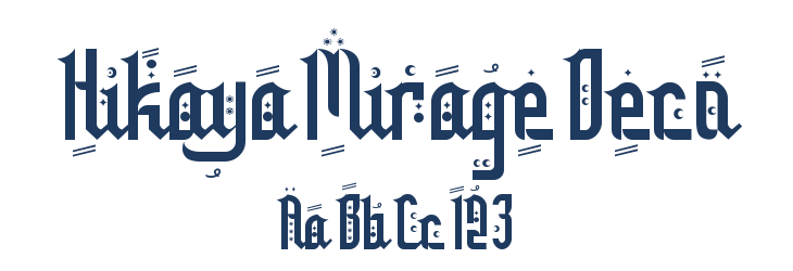 Hikaya Mirage Deco Font Preview